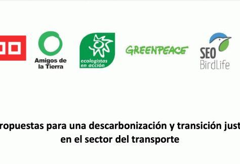 Propuestas para una descarbonización y transición justa  en el sector del transporte
